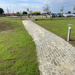 belægningsarbejde af gangsti