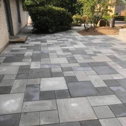 belægningsarbejde med mønster