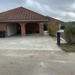 ny indkørsel i Horsens