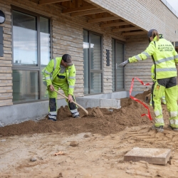 Underlag til ny terrasse
