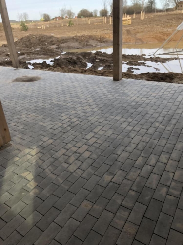 belægning med bjælker