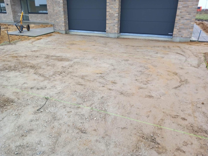 underlag til ny indkørsel